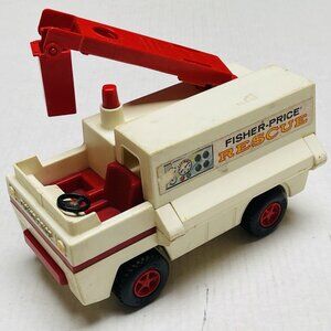Fisher Price 1974 Adventure People Rescue Ambulance Truck Vintage Collectible